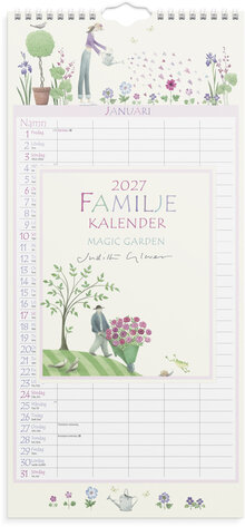 Familjekalender 2027 Magic Garden