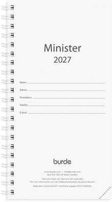 Kalender 2027 Minister refill