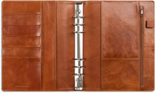 Business Systemkalender A5 2027 brunt skinn