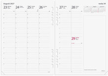 Business Systemkalender A5 2027 brunt skinn