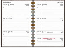 Kalender 2027 Leader Twist brun