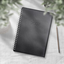 Kalender 2027 Business A5 Twist svart