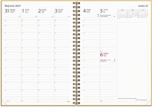 Kalender 2027 Business A5 Textile senapsgul