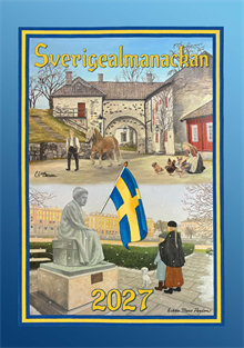 Väggkalender Sverigealmanackan 2027 A3 30x42cm