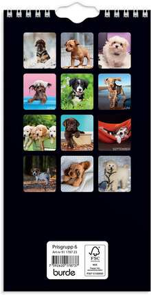 Väggkalender 2023 Liten Hundkalender