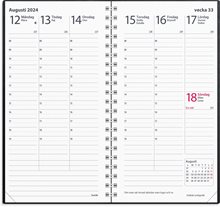 Kalender 2024 Interplano II svart konstläder