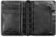 Kalender 2026 Mini Systemkal svart skinn