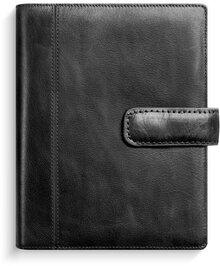 Kalender 2026 Mini Systemkal svart skinn