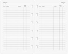 Kalender 2026 Compact Systemkal svart skinn