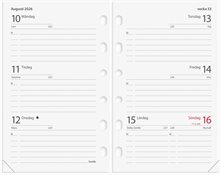 Kalender 2026 Compact Systemkal svart skinn