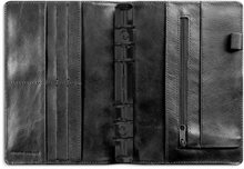 Kalender 2026 Regent Systemkal svart skinn