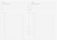 Kalender 2026 Business Systemkal svart skinn
