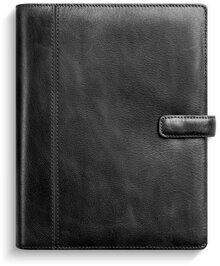 Kalender 2026 Business Systemkal svart skinn