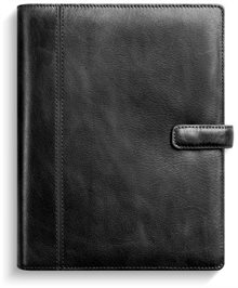 Kalender 2026 Business Systemkal svart skinn