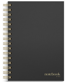 Anteckningsbok - Notebook - dotted A5 Black