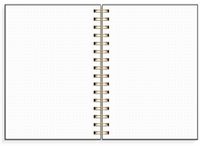 Anteckningsbok - Notebook - dotted A5 Black