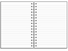 Anteckningsbok - Notebook - A5 Silver Flower
