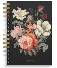 Anteckningsbok - Notebook - A5 Dark Bloom