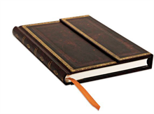 Paperblanks Anteckningsbok Linj Midi Old Leather Collection Black Moroccan Paperblanks