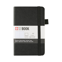 Linjerad Anteckningsbok 9x14 cm Black