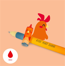 Erasable gel pen, Tupp, Rött  bläck Gelpenna med utsuddbart bläck